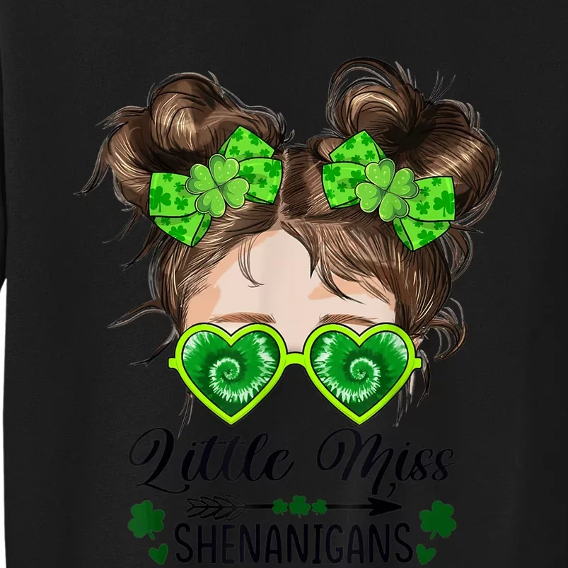 Little Miss Shenanigans St Patricks Day K.i.d.s Girls Toddler Sweatshirt