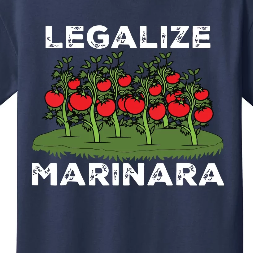 Legalize Marinara Sauce Italian Food Humor Kids T-Shirt