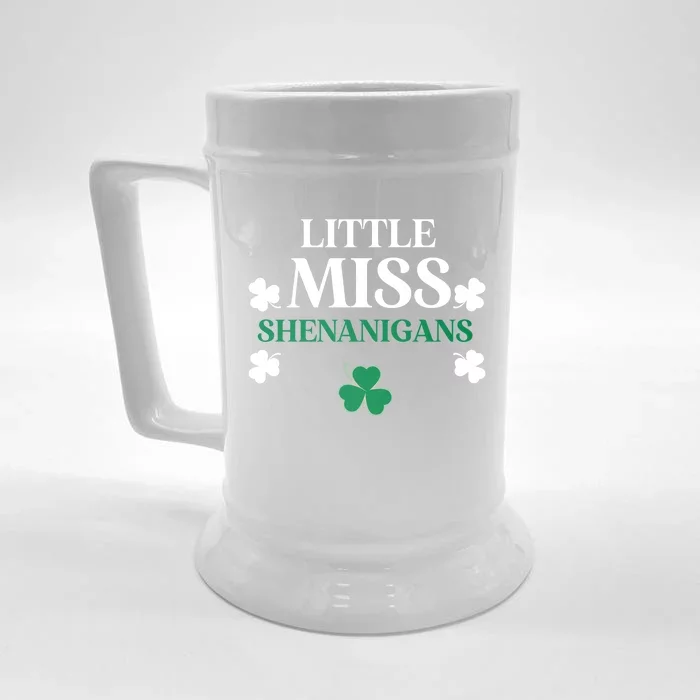 Little Miss Shenanigans St Patrick's Day Irish Cute Gift Front & Back Beer Stein