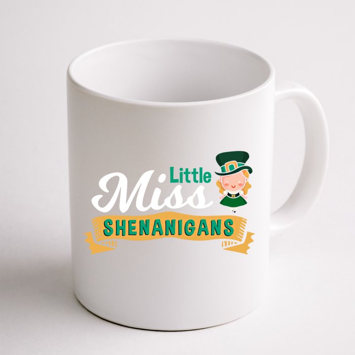 Little Miss Shenanigans St Patrick's Design Gift Front & Back Coffee Mug