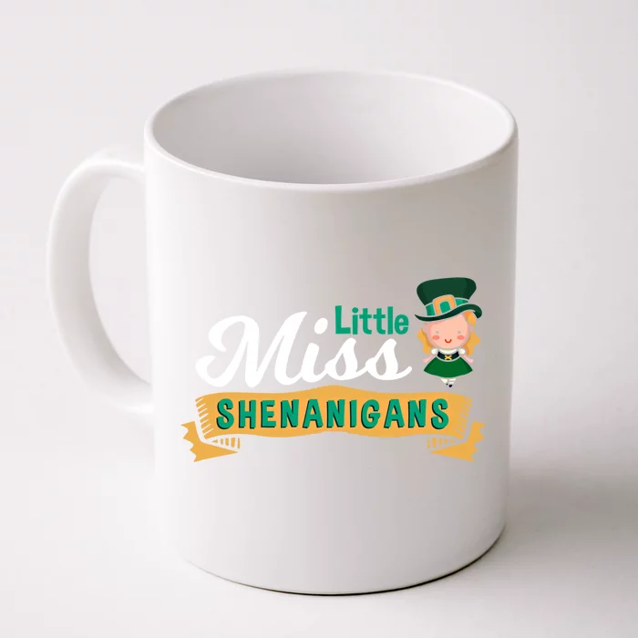 Little Miss Shenanigans St Patrick's Design Gift Front & Back Coffee Mug