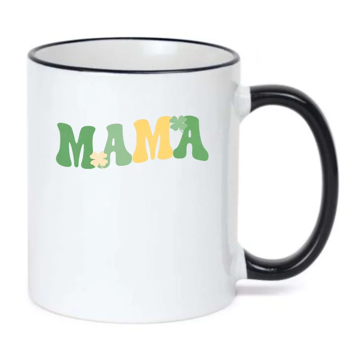 Lucky Mama St Patricks Day Black Color Changing Mug