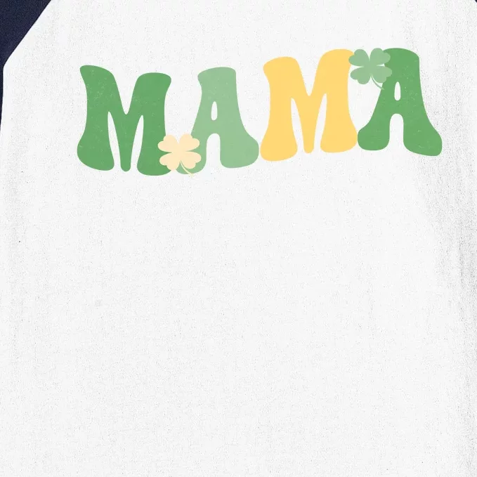 Lucky Mama St Patricks Day Baseball Sleeve Shirt