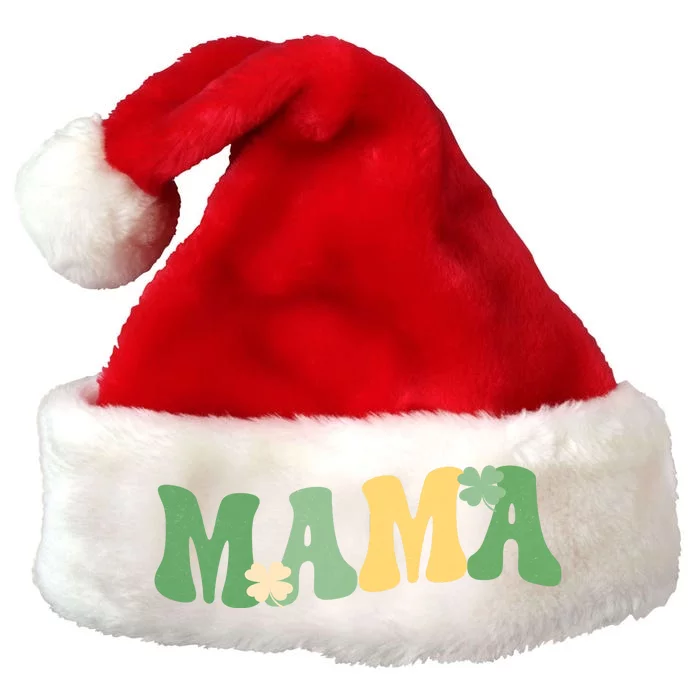 Lucky Mama St Patricks Day Premium Christmas Santa Hat