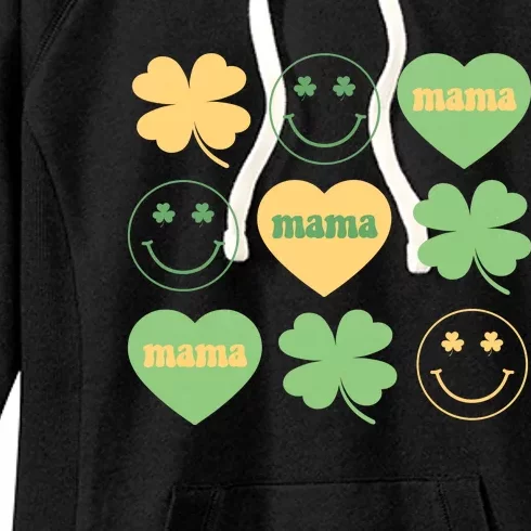 Lucky Mama St Patricks Day Women's Fleece Hoodie