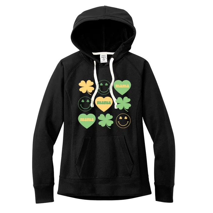 Lucky Mama St Patricks Day Women's Fleece Hoodie