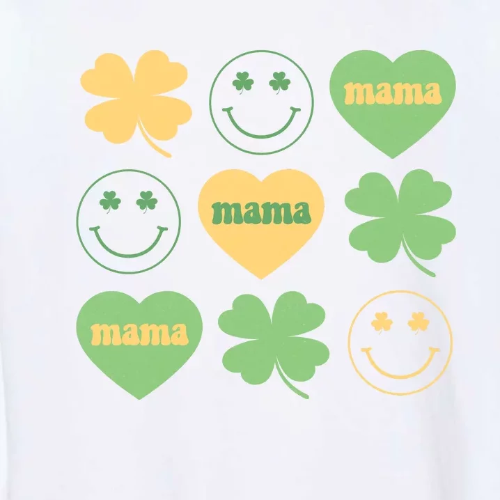 Lucky Mama St Patricks Day Garment-Dyed Sweatshirt