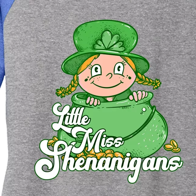 Little Miss Shenanigans Cool Gift Women's Tri-Blend 3/4-Sleeve Raglan Shirt