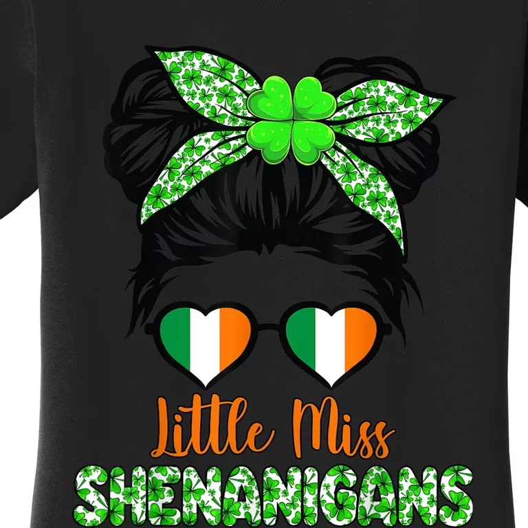 Little miss shenanigans for girls and wo St Patricks day Women's T-Shirt