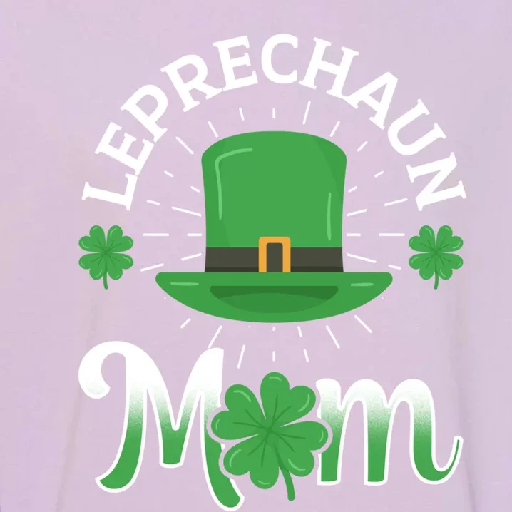 Leprechaun Mom Shamrock Ireland Irish St Patricks Day Mother Cool Gift Garment-Dyed Sweatshirt