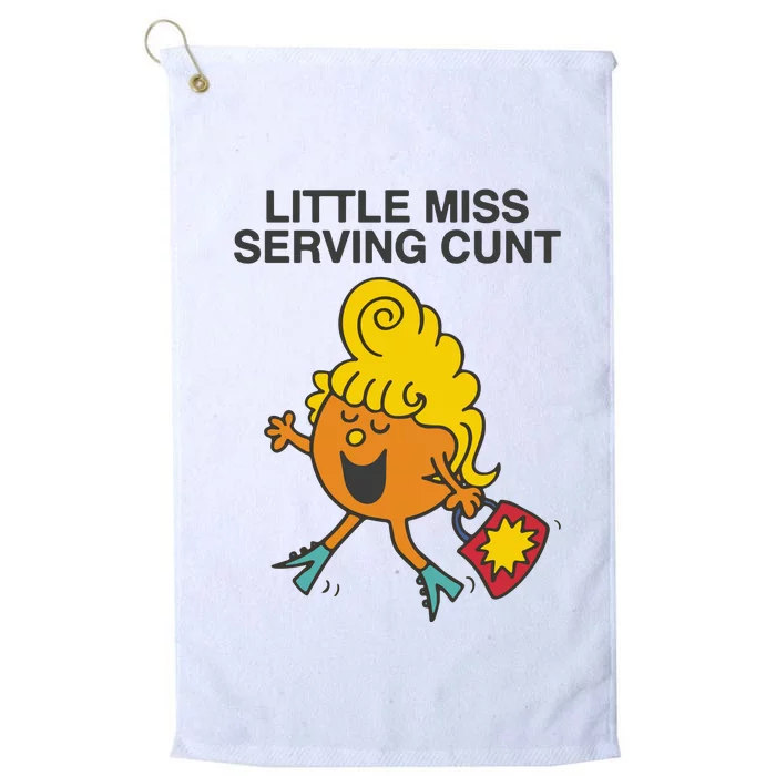 Little Miss Serving Cunt Platinum Collection Golf Towel