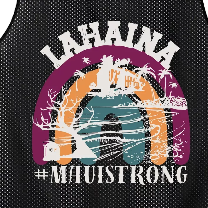 Lahaina Maui Strong Lahaina Banyan Tree Maui Hawaii Shoreline Mesh Reversible Basketball Jersey Tank