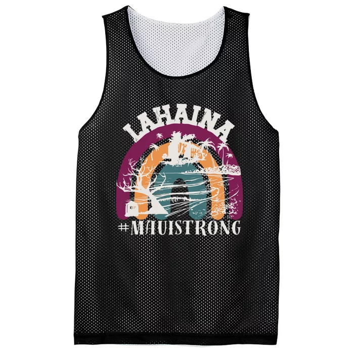 Lahaina Maui Strong Lahaina Banyan Tree Maui Hawaii Shoreline Mesh Reversible Basketball Jersey Tank