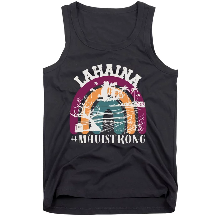 Lahaina Maui Strong Lahaina Banyan Tree Maui Hawaii Shoreline Tank Top