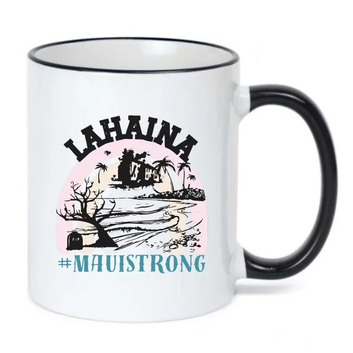 Lahaina Maui Strong Lahaina Banyan Tree Maui Hawaii Shoreline Black Color Changing Mug