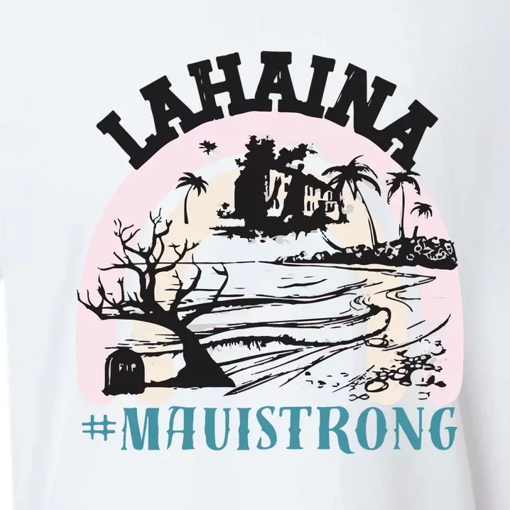 Lahaina Maui Strong Lahaina Banyan Tree Maui Hawaii Shoreline Sueded Cloud Jersey T-Shirt