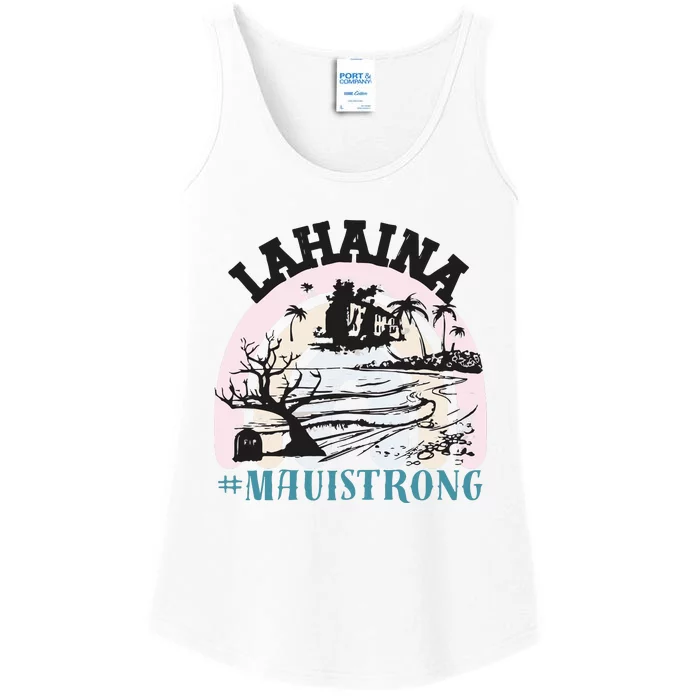 Lahaina Maui Strong Lahaina Banyan Tree Maui Hawaii Shoreline Ladies Essential Tank