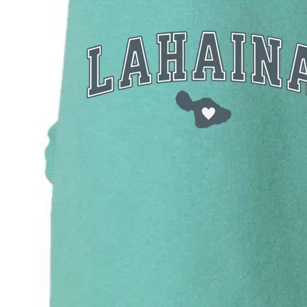 Lahaina Maui Strong Lahaina Banyan Tree Maui Hawaii Shoreline Doggie 3-End Fleece Hoodie