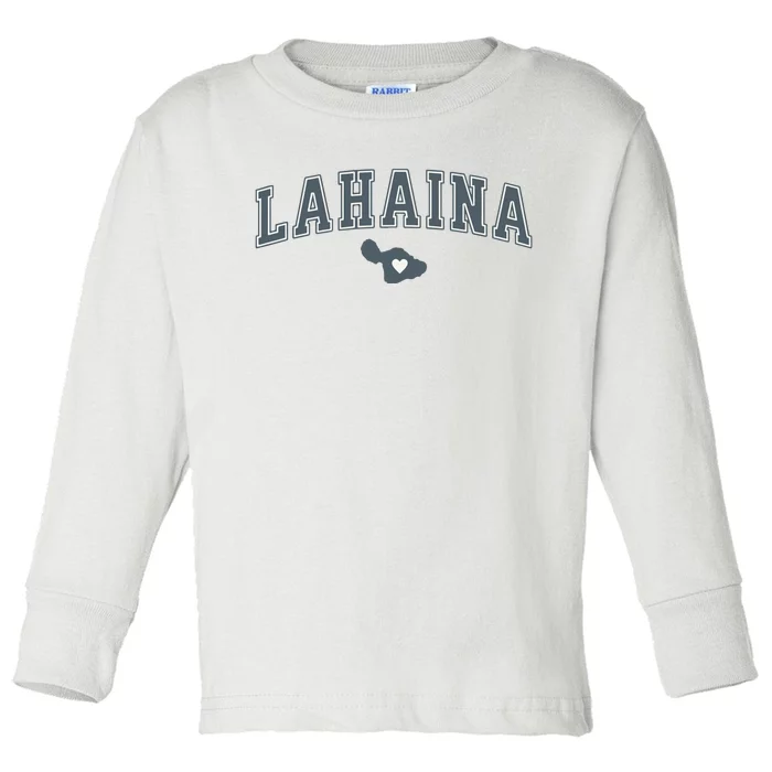 Lahaina Maui Strong Lahaina Banyan Tree Maui Hawaii Shoreline Toddler Long Sleeve Shirt