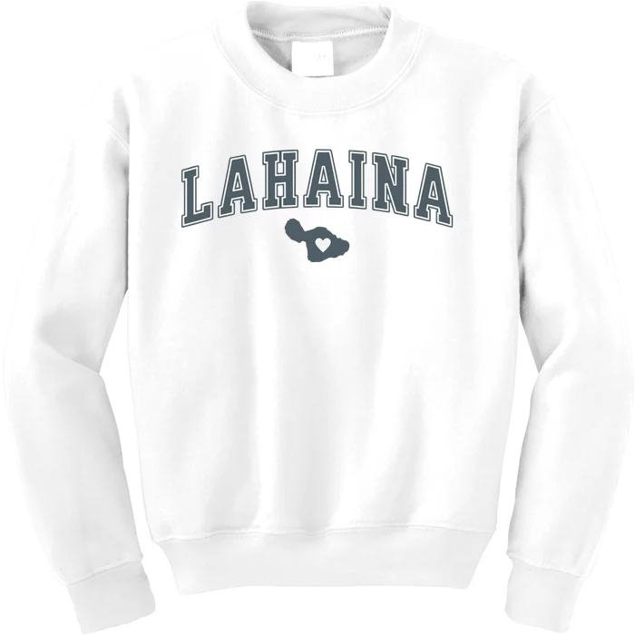 Lahaina Maui Strong Lahaina Banyan Tree Maui Hawaii Shoreline Kids Sweatshirt