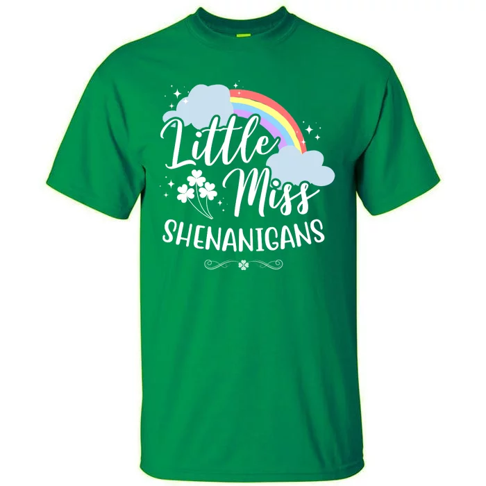 Little Miss Shenanigans St Patrick's Day Rainbow Tall T-Shirt