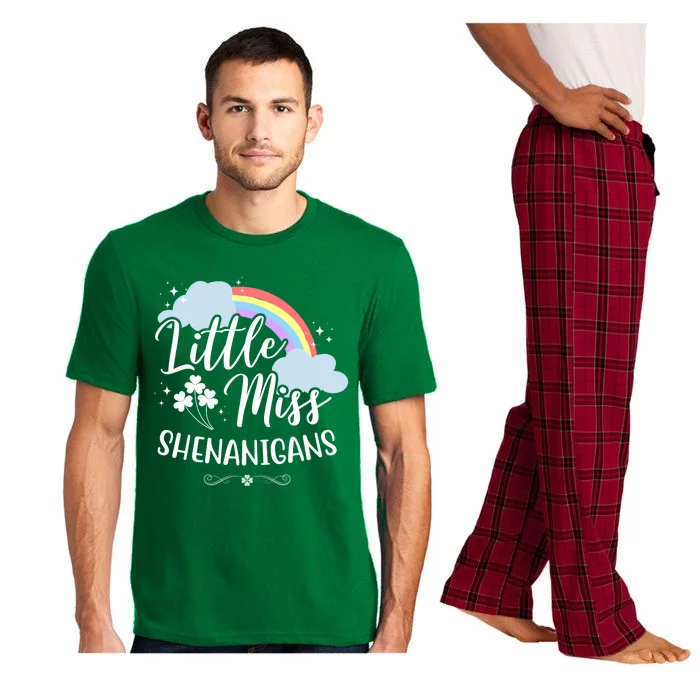 Little Miss Shenanigans St Patrick's Day Rainbow Pajama Set