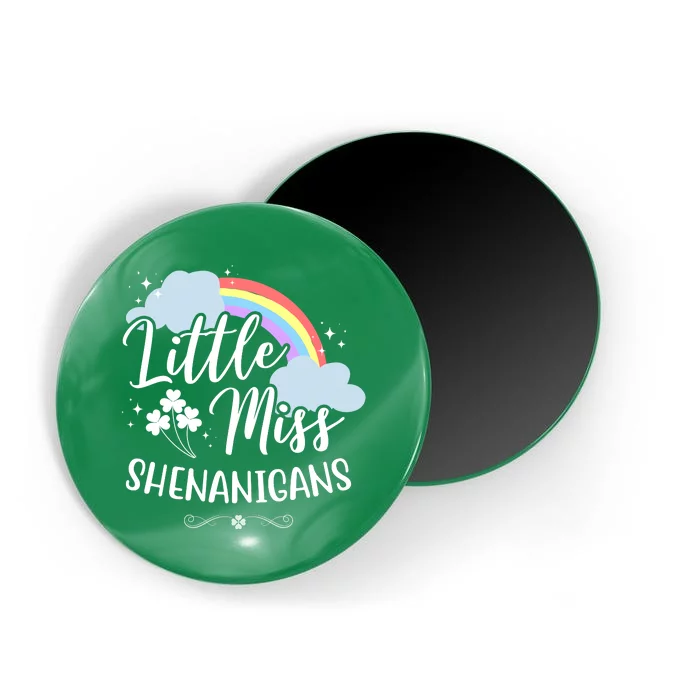 Little Miss Shenanigans St Patrick's Day Rainbow Magnet