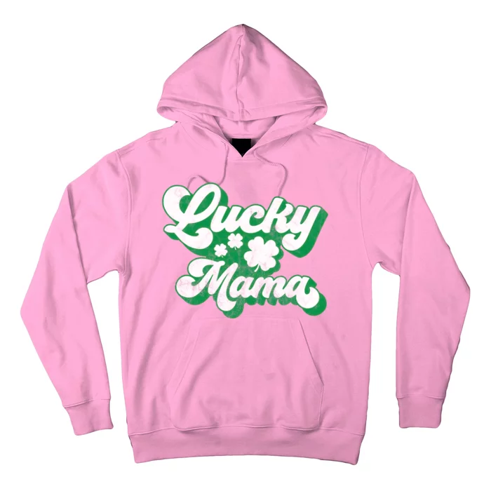 Lucky Mama St Patricks Day Gift Vintage Hoodie