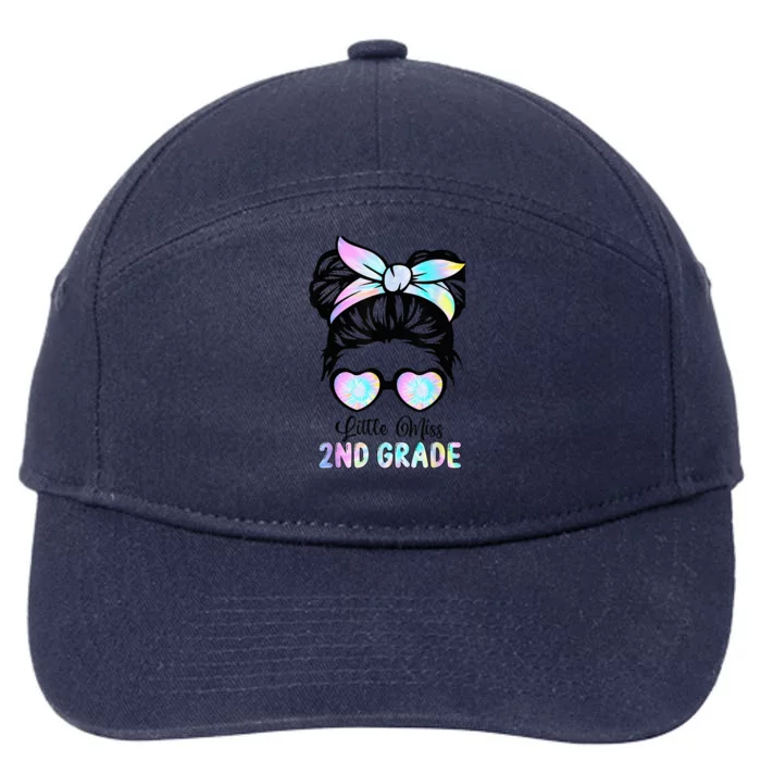 Little Miss Second Grade Girl Back To School Shirt 2nd Grade 7-Panel Snapback Hat