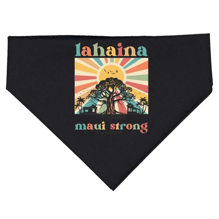 Lahaina Maui Strong Fundraiser Maui Fire USA-Made Doggie Bandana