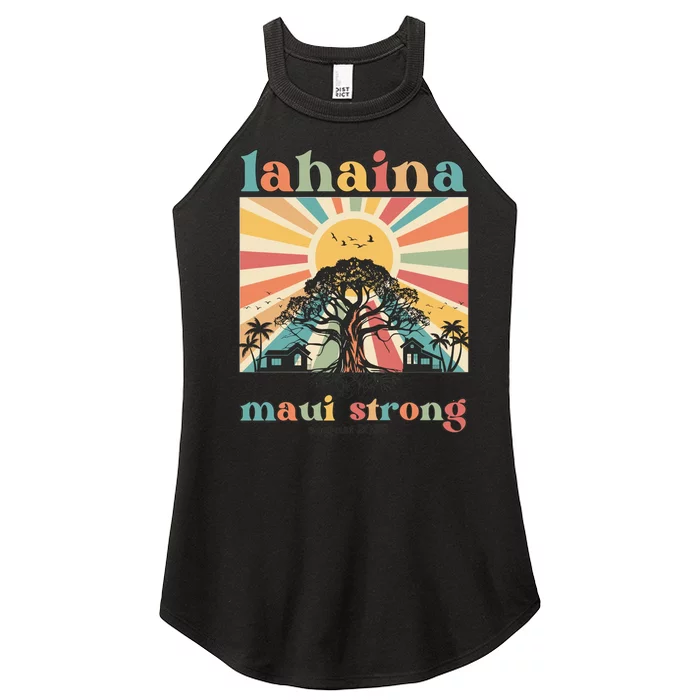 Lahaina Maui Strong Fundraiser Maui Fire Women’s Perfect Tri Rocker Tank