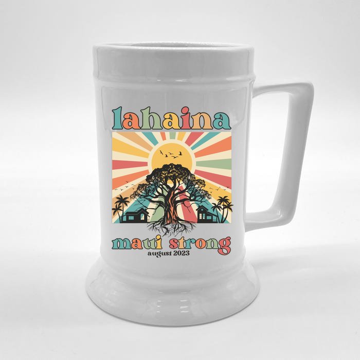 Lahaina Maui Strong Fundraiser Maui Fire Front & Back Beer Stein