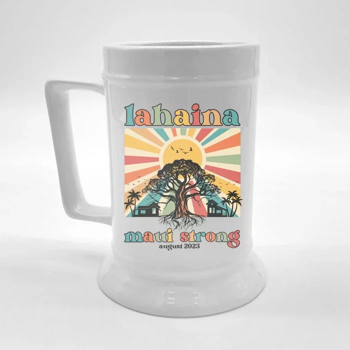 Lahaina Maui Strong Fundraiser Maui Fire Front & Back Beer Stein