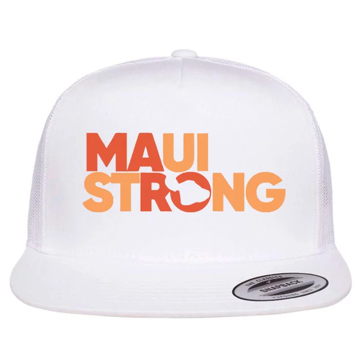 Lahaina Maui Strong Fundraiser Maui Fire Flat Bill Trucker Hat