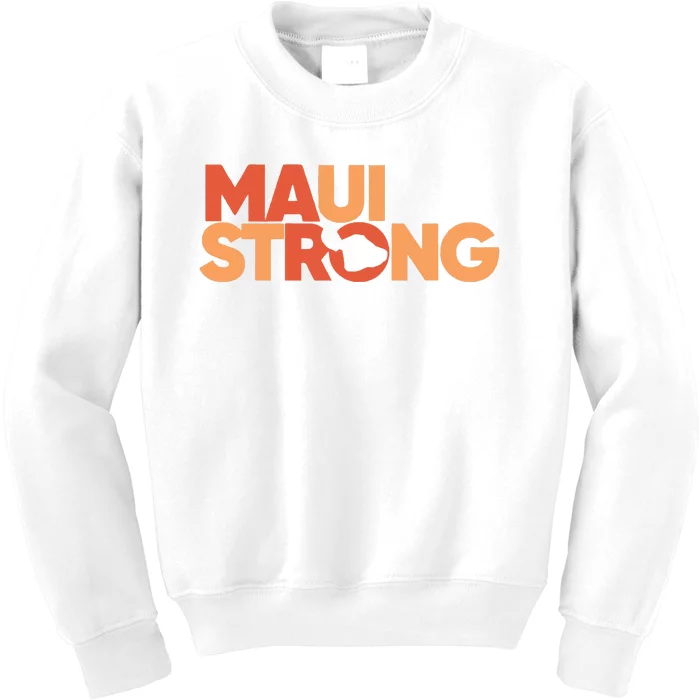 Lahaina Maui Strong Fundraiser Maui Fire Kids Sweatshirt