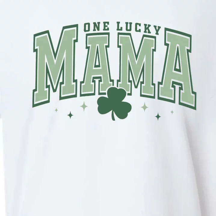 Lucky Mama St Patricks Day Sueded Cloud Jersey T-Shirt