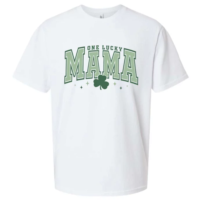 Lucky Mama St Patricks Day Sueded Cloud Jersey T-Shirt