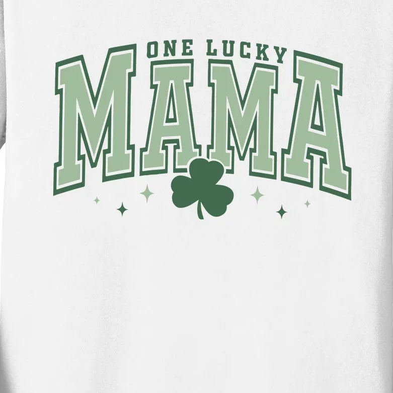 Lucky Mama St Patricks Day Kids Long Sleeve Shirt