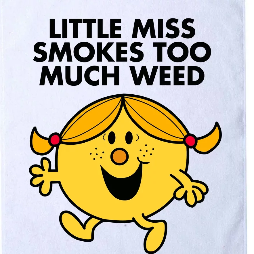 Little Miss Smokes Too Much Weed Platinum Collection Golf Towel