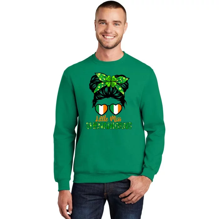 Little Miss Shenanigans St Patricks Day Sweatshirt