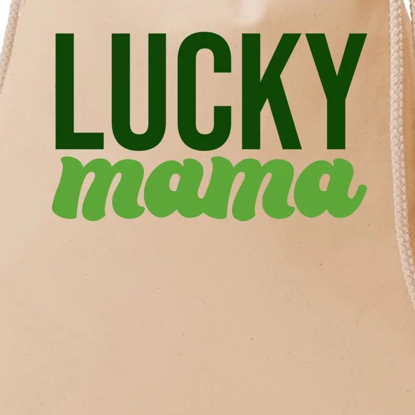 Lucky Mama St Patricks Day Drawstring Bag