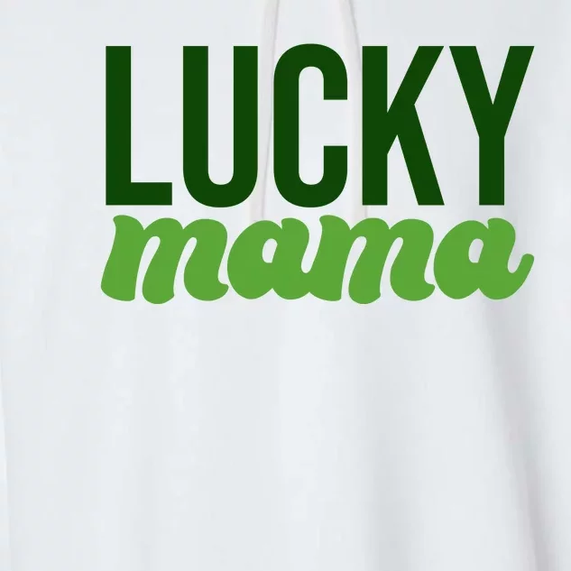 Lucky Mama St Patricks Day Garment-Dyed Fleece Hoodie