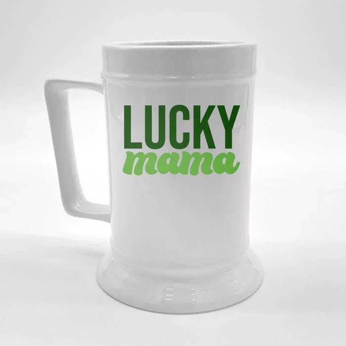 Lucky Mama St Patricks Day Front & Back Beer Stein