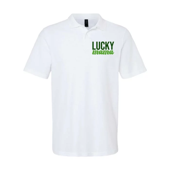 Lucky Mama St Patricks Day Softstyle Adult Sport Polo