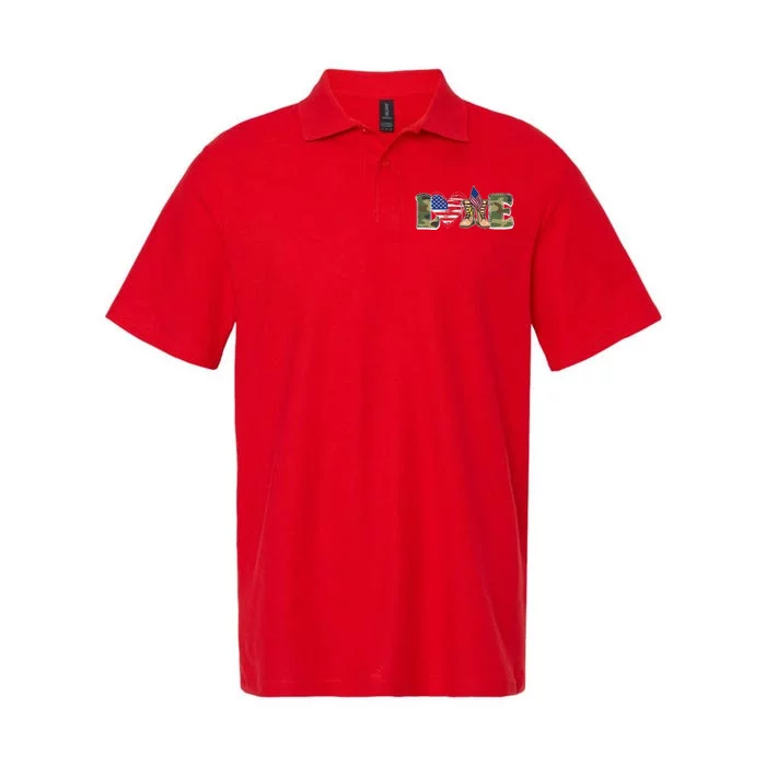 Love Military Support Your Troops And Arm Forces Softstyle Adult Sport Polo