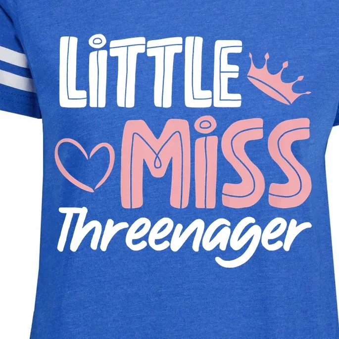 Little Miss Threenager Enza Ladies Jersey Football T-Shirt