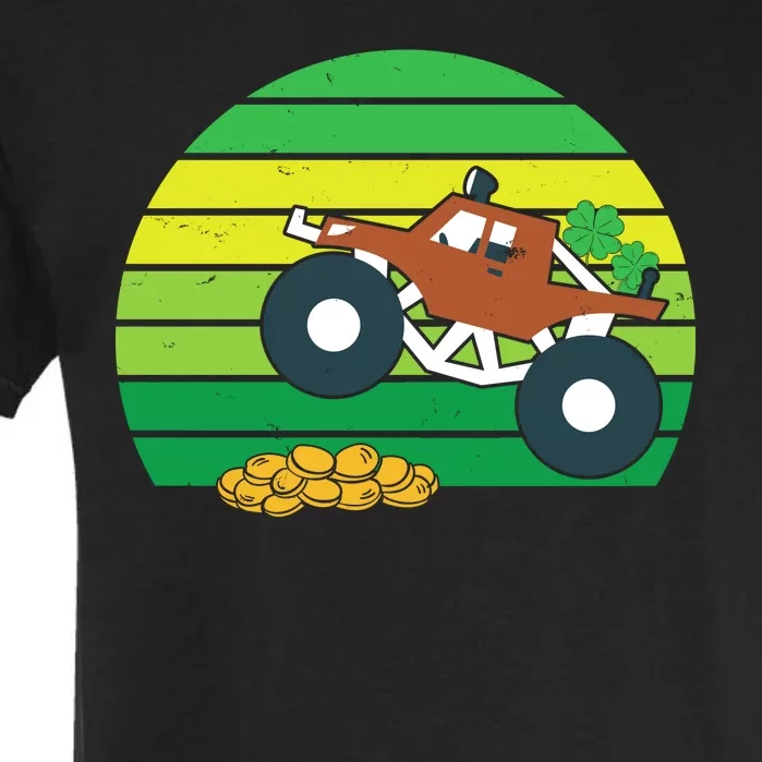 Lucky Monster Truck St Patrick's Day Garment-Dyed Heavyweight T-Shirt