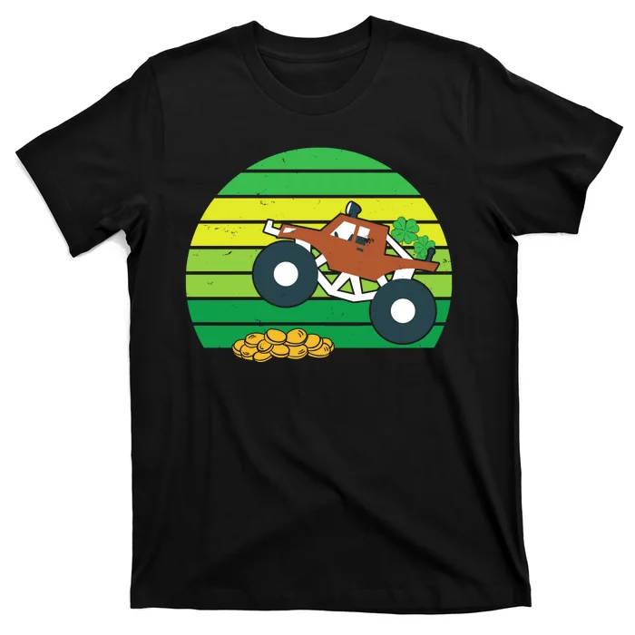 Lucky Monster Truck St Patrick's Day T-Shirt