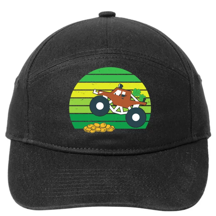 Lucky Monster Truck St Patrick's Day 7-Panel Snapback Hat