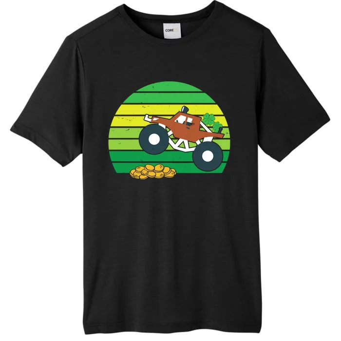 Lucky Monster Truck St Patrick's Day ChromaSoft Performance T-Shirt